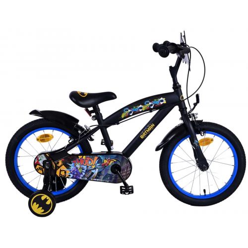 Batman Kinderfahrrad - Jungen - 16 Zoll - Schwarz - Zweihandbremsen