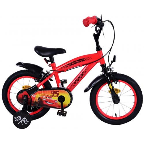 Disney Cars Kinderfahrrad - Jungen - 14 Zoll - Rot - Zwei Handbremsen