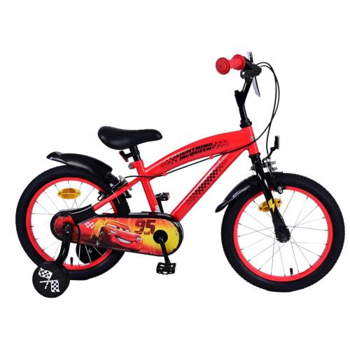 Disney Cars Kinderfahrrad - Jungen - 16 Zoll - Rot - 2 Handbremsen