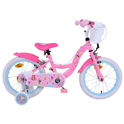 Disney Princess Kinderfahrrad - Mädchen - 16 Zoll - Rosa - Zwei-Hand-Bremsen