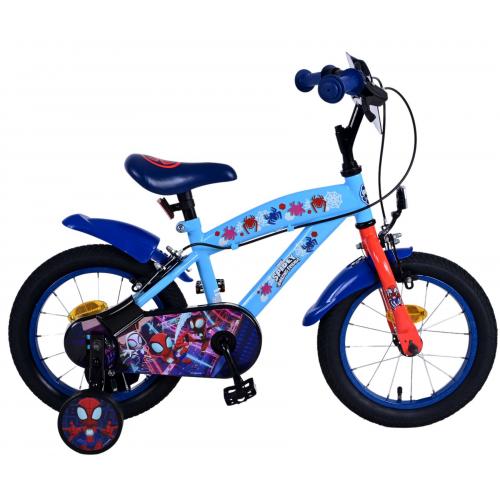 Spidey Kinderfahrrad - Jungen - 14 Zoll - Blau - Zweihandbremsen