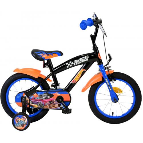 Hot Wheels Kinderfahrrad - Jungen - 14 Zoll - Schwarz Orange Blau