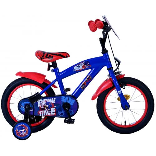 Sonic Prime Kinderfahrrad - Jungen - 14 Zoll - Blau Rot