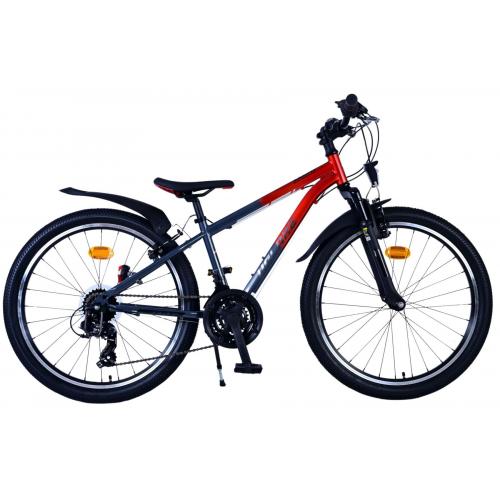 Volare XC Race Kinderfahrrad - 24 Zoll - 21 Gang - Rot/Grau