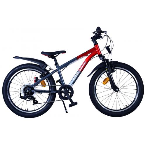 Volare XC Race Kinderfahrrad - 20 Zoll - 7 Gang - Rot/Grau