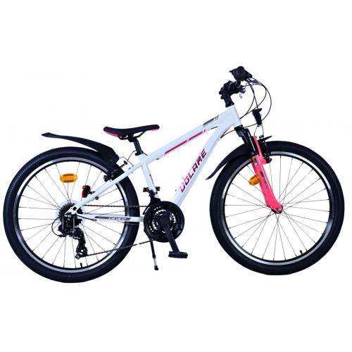 Volare XC Race Kinderfahrrad - 24 Zoll - 21 Gang - Weiß Pink