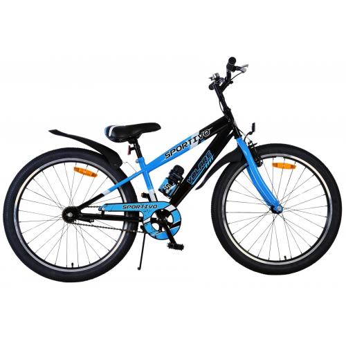 Volare Sportivo Kinderfahrrad - Jungen - 24 Zoll - Schwarz Blau