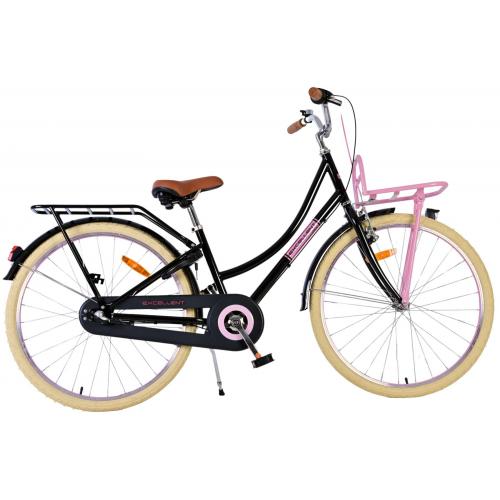 Volare Excellent Kinderfiets - Meisjes - 26 inch - Zwart - Shimano Nexus 3 versnellingen