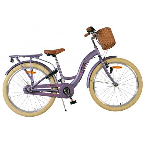 Volare Blossom Kinderfahrrad - Mädchen - 24 Zoll - Lila - 3 Gänge