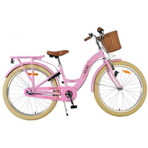 Volare Blossom Kinderfahrrad - Mädchen - 24 Zoll - Rosa - 3 Gänge
