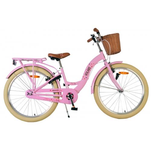 Volare Blossom Kinderfahrrad - Mädchen - 24 Zoll - Rosa - Zweihandbremsen
