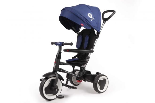 QPlay Dreirad Rito 3 in 1 - Jungen und Mädchen - Blau - Deluxe