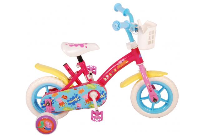 Peppa Pig Kinderfahrrad - Mädchen - 10 Zoll - Pink / Blau