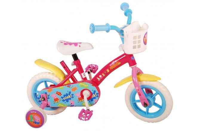 Peppa Pig Kinderfahrrad - Mädchen - 10 Zoll - Pink / Blau