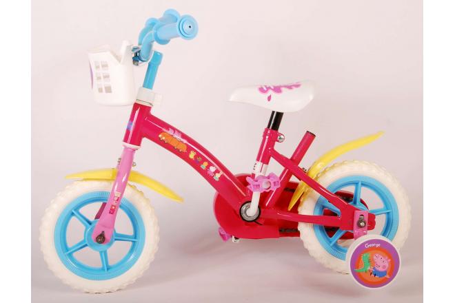 Peppa Pig Kinderfahrrad - Mädchen - 10 Zoll - Pink / Blau