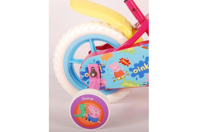 Peppa Pig Kinderfahrrad - Mädchen - 10 Zoll - Pink / Blau