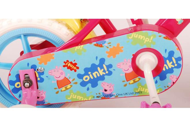 Peppa Pig Kinderfahrrad - Mädchen - 10 Zoll - Pink / Blau