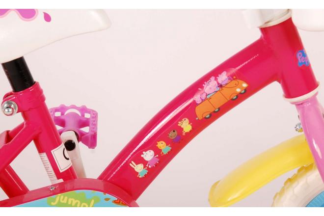 Peppa Pig Kinderfahrrad - Mädchen - 10 Zoll - Pink / Blau