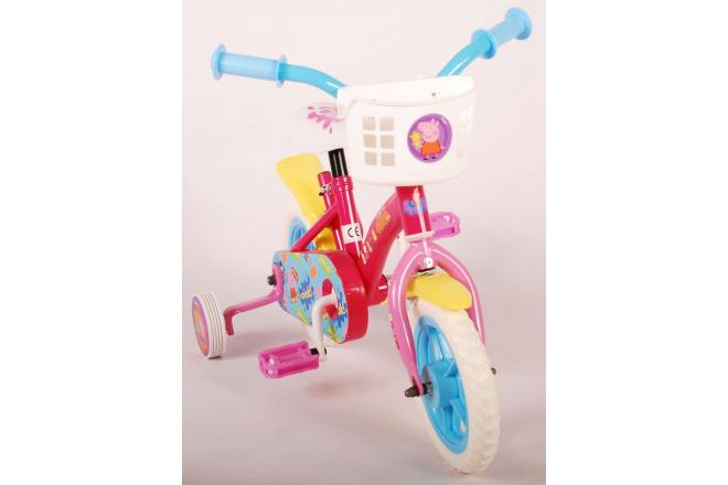 Peppa Pig Kinderfahrrad - Mädchen - 10 Zoll - Pink / Blau