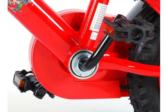 Paw Patrol Kinderfahrrad - Jungen - 12 Zoll - Rot / Blau - 2 Handbremsen
