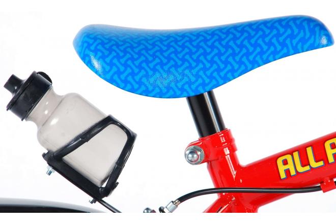 Paw Patrol Kinderfahrrad - Jungen - 12 Zoll - Rot / Blau - 2 Handbremsen