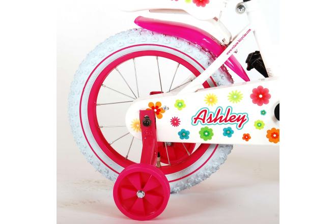 Volare Ashley Kinderfahrrad - Mädchen - 14 Zoll - Weiß - 95% zusammengebaut