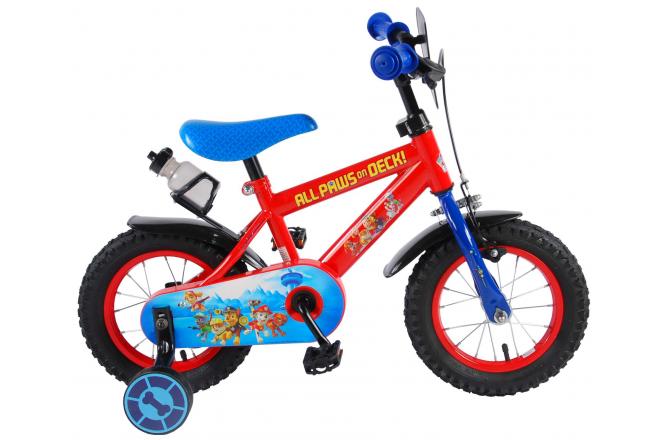 Paw Patrol Kinderfahrrad - Jungen - 12 Zoll - Rot / Blau