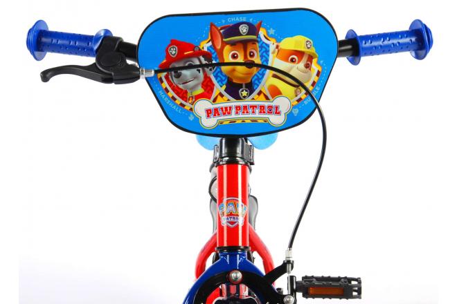 Paw Patrol Kinderfahrrad - Jungen - 12 Zoll - Rot / Blau