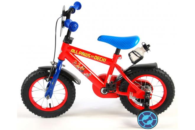 Paw Patrol Kinderfahrrad - Jungen - 12 Zoll - Rot / Blau