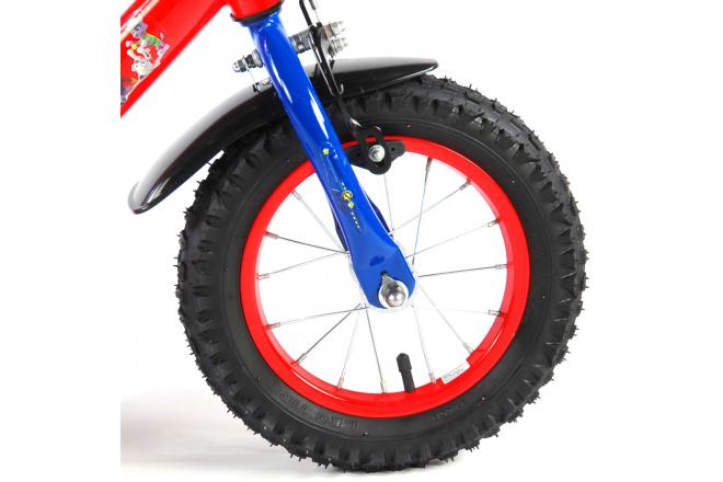 Paw Patrol Kinderfahrrad - Jungen - 12 Zoll - Rot / Blau