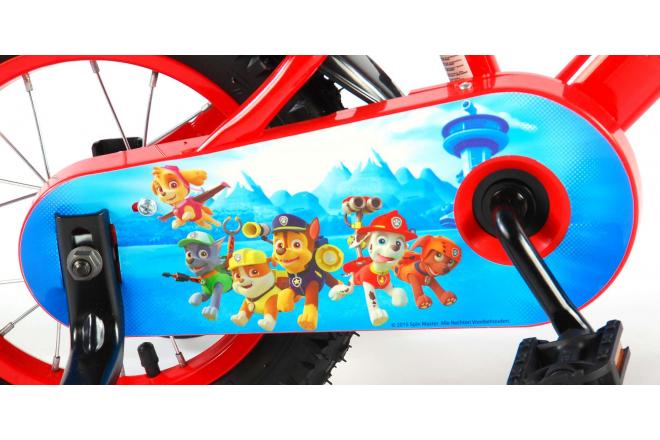 Paw Patrol Kinderfahrrad - Jungen - 12 Zoll - Rot / Blau