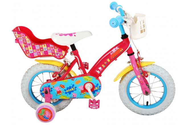 Peppa Pig Kinderfahrrad - Mädchen - 12 Zoll - Pink - 2 Handbremsen