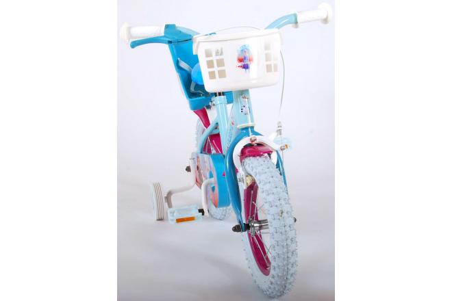 Disney Frozen 2 Kinderfahrrad - Mädchen - 12 inch - Blau / Lila