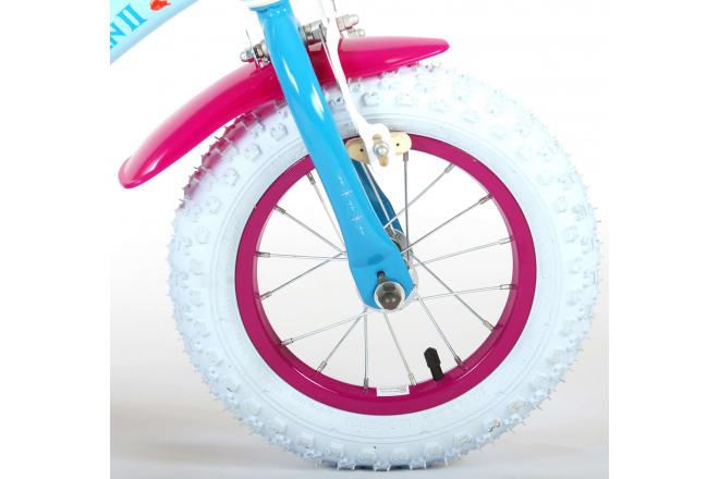 Disney Frozen 2 Kinderfahrrad - Mädchen - 12 inch - Blau / Lila