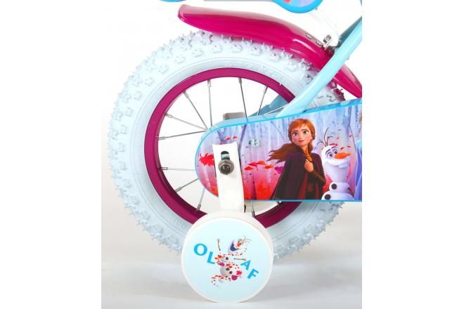 Disney Frozen 2 Kinderfahrrad - Mädchen - 12 inch - Blau / Lila