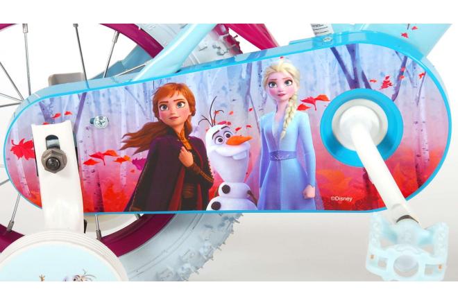Disney Frozen 2 Kinderfahrrad - Mädchen - 12 inch - Blau / Lila