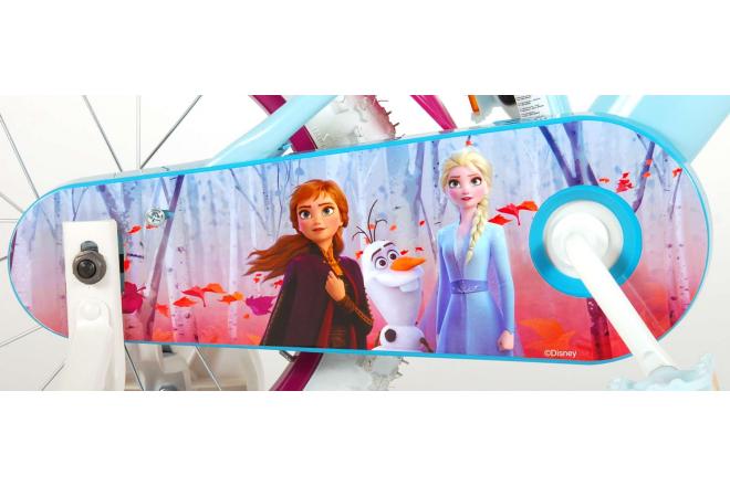 Disney Frozen 2 Kinderfahrrad - Mädchen - 14 Zoll - Blau / Lila