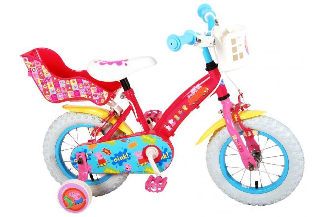 Peppa Pig Kinderfahrrad - Mädchen - 12 Zoll - Pink - 2 Handbremsen