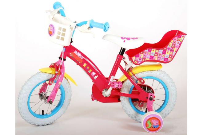 Peppa Pig Kinderfahrrad - Mädchen - 12 Zoll - Pink - 2 Handbremsen