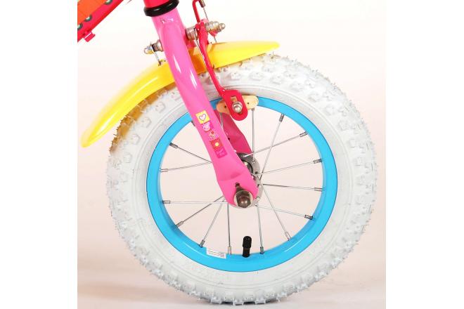 Peppa Pig Kinderfahrrad - Mädchen - 12 Zoll - Pink - 2 Handbremsen