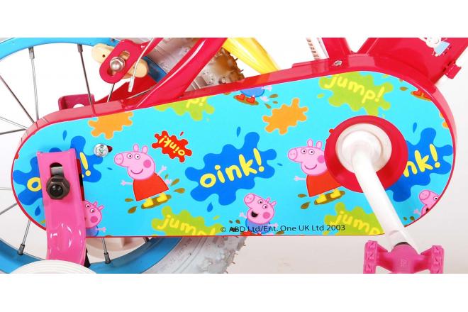 Peppa Pig Kinderfahrrad - Mädchen - 12 Zoll - Pink - 2 Handbremsen