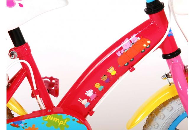 Peppa Pig Kinderfahrrad - Mädchen - 12 Zoll - Pink - 2 Handbremsen