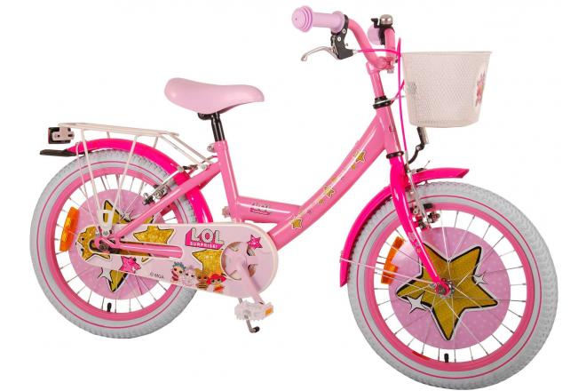 LOL Surprise Kinderfahrrad - Mädchen - 18 Zoll - Pink - zwei Handbremsen