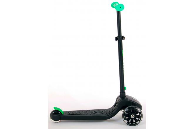 QPlay Future Roller - Jungen und Mädchen - Schwarz mit Grün - Led Lighting