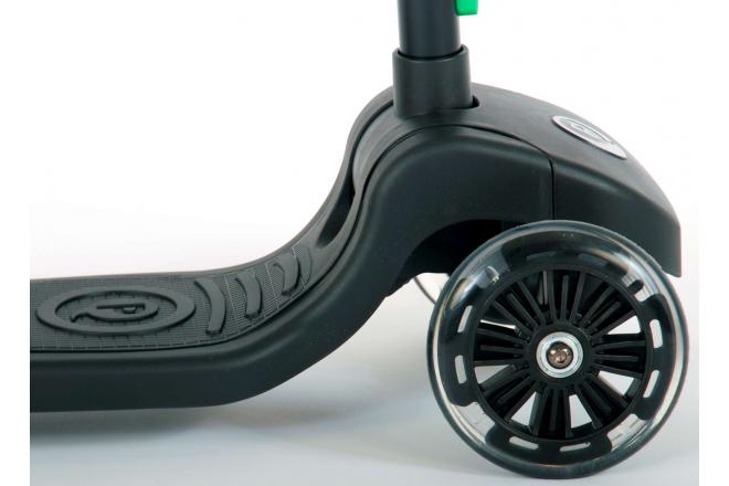QPlay Future Roller - Jungen und Mädchen - Schwarz mit Grün - Led Lighting