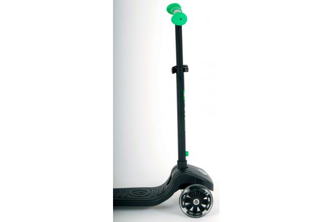 QPlay Future Roller - Jungen und Mädchen - Schwarz mit Grün - Led Lighting