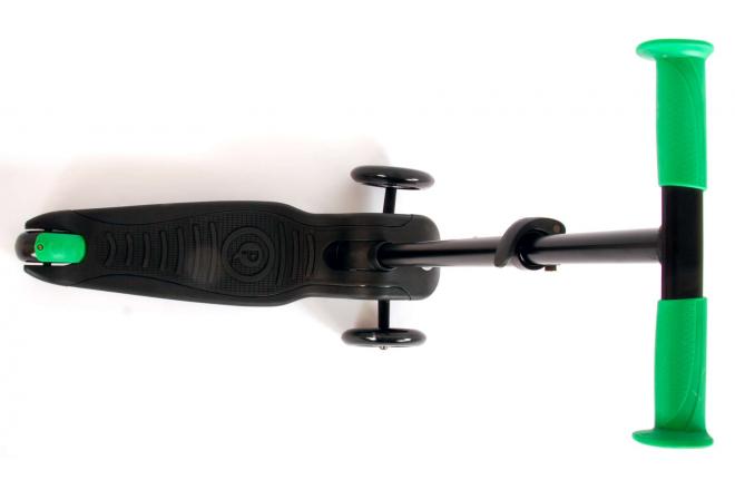QPlay Future Roller - Jungen und Mädchen - Schwarz mit Grün - Led Lighting