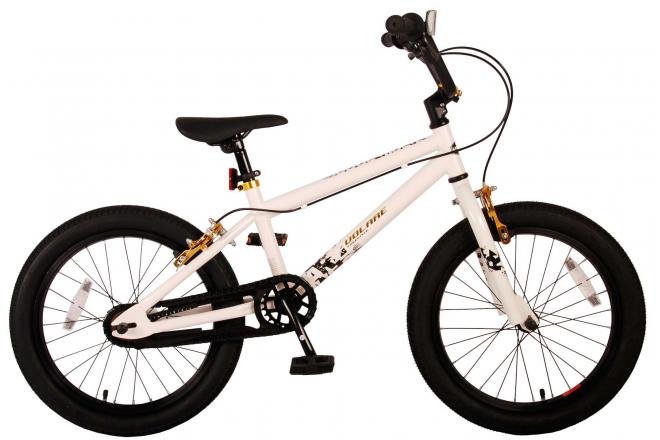 Volare Cool Rider Kinderfiets - Jongens - 18 inch - Wit - twee handremmen - 95% afgemonteerd - Prime Collection