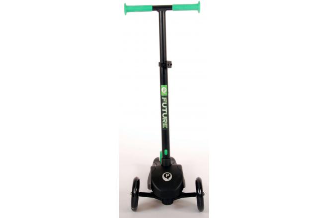 QPlay Future Roller - Jungen und Mädchen - Schwarz mit Grün - Led Lighting