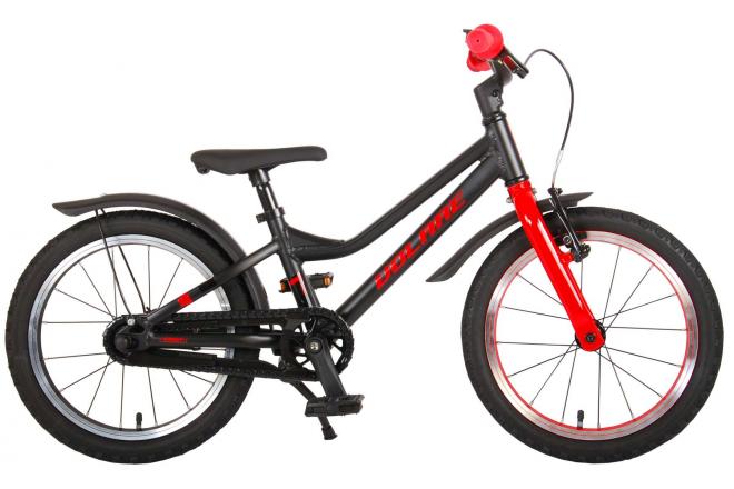 Volare Blaster Kinderfahrrad - Jungen - 16 Zoll - Schwarz Rot - Prime Collection